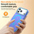 iPhone 18 Pro Two-tone Contrast Magnetic Phone Case - Blue