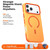 iPhone 18 Pro Two-tone Contrast Magnetic Phone Case - Orange
