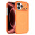 iPhone 18 Pro Ultra-thin Gold Armor PC Magnetic Phone Case - Orange