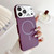 iPhone 18 Pro Ultra-thin Gold Armor PC Magnetic Phone Case - Purple