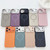 iPhone 18 Pro Ultra-thin Gold Armor PC Magnetic Phone Case - Titanium Gray