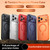 iPhone 18 Pro Vegan Leather Magnetic Phone Case - Wine Red
