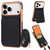iPhone 18 Pro VIETAO Litchi Texture Wallet PU Phone Case with Lanyard - Black