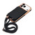 iPhone 18 Pro VIETAO Litchi Texture Wallet PU Phone Case with Lanyard - Black