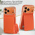 iPhone 18 Pro VIETAO Litchi Texture Wallet PU Phone Case with Lanyard - Orange