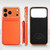iPhone 18 Pro VIETAO Litchi Texture Wallet PU Phone Case with Lanyard - Orange
