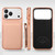 iPhone 18 Pro VIETAO Litchi Texture Wallet PU Phone Case with Lanyard - Pink