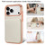 iPhone 18 Pro VIETAO Litchi Texture Wallet PU Phone Case with Lanyard - White