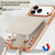 iPhone 18 Pro VIETAO Litchi Texture Wallet PU Phone Case with Lanyard - White