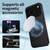 iPhone 18 Pro WANLONFENG Kickstand Carbon Fiber Texture Magnetic Phone Case - Black
