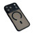 iPhone 18 Pro WANLONFENG Skin-feel Magnetic PC Hybrid TPU Phone Case with Screen Protector - Black