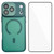iPhone 18 Pro WANLONFENG Skin-feel Magnetic PC Hybrid TPU Phone Case with Screen Protector - Green