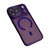 iPhone 18 Pro WANLONFENG Skin-feel Magnetic PC Hybrid TPU Phone Case with Screen Protector - Purple