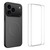 iPhone 18 Pro WANLONFENG TQ1 Series Magnetic Carbon Fiber Texture Phone Case with 2pcs Screen Films - Grey