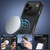 iPhone 18 Pro WANLONFENG TQ1 Series Magnetic Carbon Fiber Texture Phone Case with 2pcs Screen Films - Grey