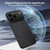 iPhone 18 Pro WANLONFENG TQ1 Series Magnetic Carbon Fiber Texture Phone Case with 2pcs Screen Films - Grey