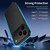 iPhone 18 Pro WANLONFENG TQ1 Series Magnetic Carbon Fiber Texture Phone Case with 2pcs Screen Films - Orange