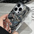 iPhone 18 Pro Water Ripple Electroplating Paint TPU Phone Case - Bright Silver