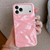 iPhone 18 Pro Water Ripple Electroplating Paint TPU Phone Case - Pink