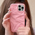 iPhone 18 Pro Water Ripple Electroplating Paint TPU Phone Case - Pink