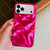 iPhone 18 Pro Water Ripple Electroplating Paint TPU Phone Case - Rose Red