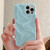 iPhone 18 Pro Water Ripple Electroplating Paint TPU Phone Case - Sky Blue