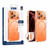 iPhone 18 Pro XDcase Frosted Transparent Magnetic Shockproof Phone Case - Orange