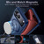 iPhone 18 Pro XDcase Metal Lens Frame Skin Feel Magnetic Phone Case - Dark Blue
