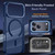 iPhone 18 Pro XDcase Metal Lens Frame Skin Feel Magnetic Phone Case - Dark Blue