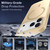 iPhone 18 Pro XDcase Metal Lens Frame Skin Feel Magnetic Phone Case - Gold
