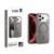 iPhone 18 Pro XDcase Metal Lens Frame Skin Feel Magnetic Phone Case - Grey