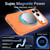 iPhone 18 Pro XDcase Metal Lens Frame Skin Feel Magnetic Phone Case - Orange