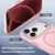 iPhone 18 Pro XDcase Metal Lens Frame Skin Feel Magnetic Phone Case - Pink