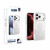 iPhone 18 Pro XDcase Metal Lens Frame Skin Feel Magnetic Phone Case - White