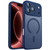 iPhone 18 Pro XDcase Skin Feel Magnetic Frosted Phone Case with Lens Film - Midnight Blue