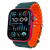 Itskins - Watch Band For Apple Watch 42mm / 44mm / 45mm / 49mm - Dark Teal And Orange