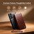 QIALINO - Galaxy S26 FE 5G Genuine Leather Phone Case - Black