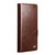 QIALINO - Galaxy Z Fold7 5G Classic 103 Buckle Genuine Leather Phone Case - Brown