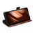 QIALINO - Galaxy Z Fold7 5G Classic 103 Buckle Genuine Leather Phone Case - Brown