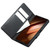 QIALINO - Galaxy Z Fold7 5G Classics 3rd Genuine Leather Phone Case - Black