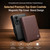 QIALINO - Galaxy Z Fold8 5G Classic Gen2 Genuine Leather Phone Case - Brown