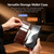 QIALINO - Galaxy Z Fold8 Ultra 5G Classic 103 Buckle Genuine Leather Phone Case - Brown
