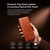 QIALINO - Galaxy Z Fold8 Ultra 5G Vintage Calfskin Genuine Leather Phone Case - Light Brown