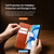 QIALINO - Galaxy Z Fold8 Ultra 5G Vintage Calfskin Genuine Leather Phone Case - Dark Brown