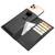 QIALINO - iPhone 11 Pro Nappa Texture Top-grain Leather Horizontal Flip Wallet Case with Card Slots - Black