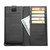 QIALINO - iPhone 11 Pro Max Nappa Texture Top-grain Leather Horizontal Flip Wallet Case with Card Slots - Black
