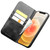 QIALINO - iPhone 12 mini Horizontal Flip Leather Case with Holder & Card Slots & Wallet - Black
