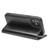 QIALINO - iPhone 12 mini Horizontal Flip Leather Case with Holder & Card Slots & Wallet - Black