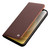 QIALINO - iPhone 12 mini Business Horizontal Flip Leather Case with Holder & Card Slots & Wallet - Brown
