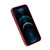 QIALINO - iPhone 12 Pro Max Shockproof Cowhide Leather Protective Case - Red